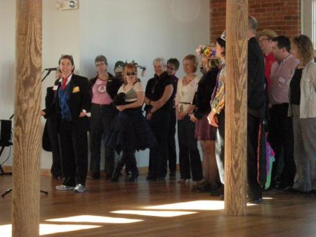 The Beaver Lodge accepts an Indy Arts Award 2011
