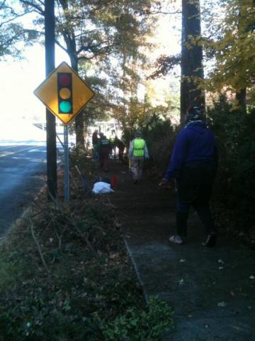 Sidewalk cleanup